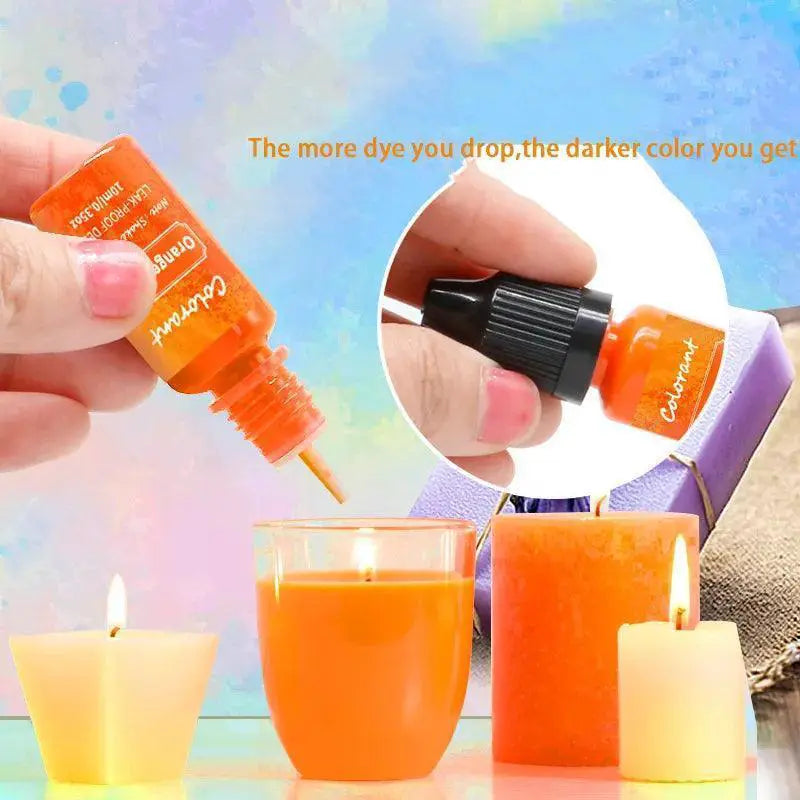Vibrant Candle Dye Set With 20 Colors For Crafting