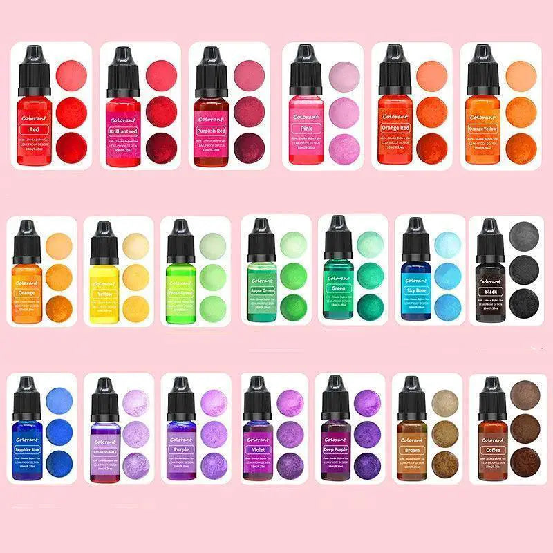 Vibrant Candle Dye Set With 20 Colors For Crafting