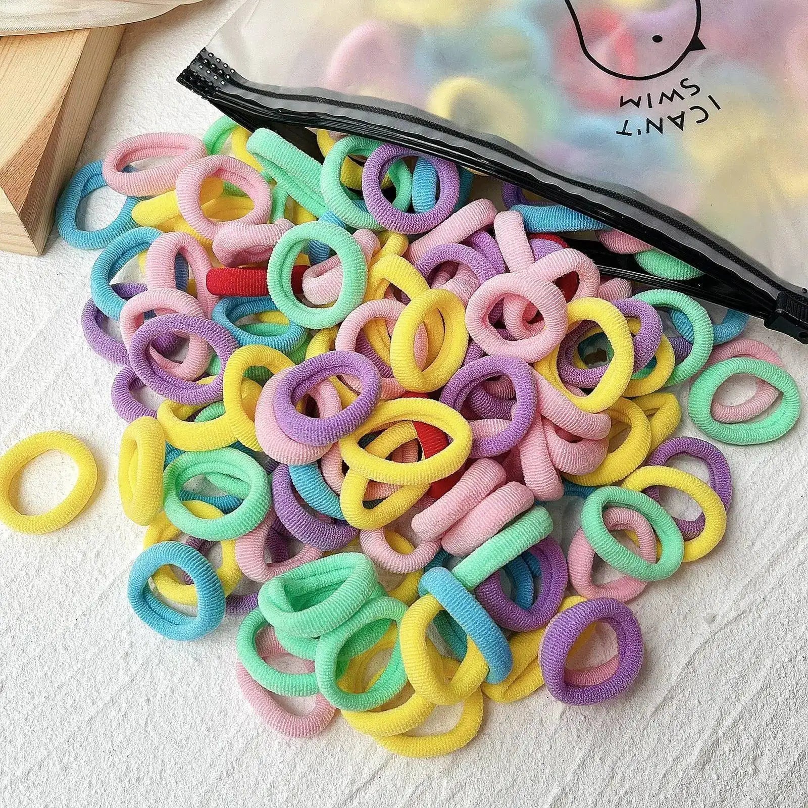 Kids Colorful Scrunchie Hair Bands Girls Fashion Accessories