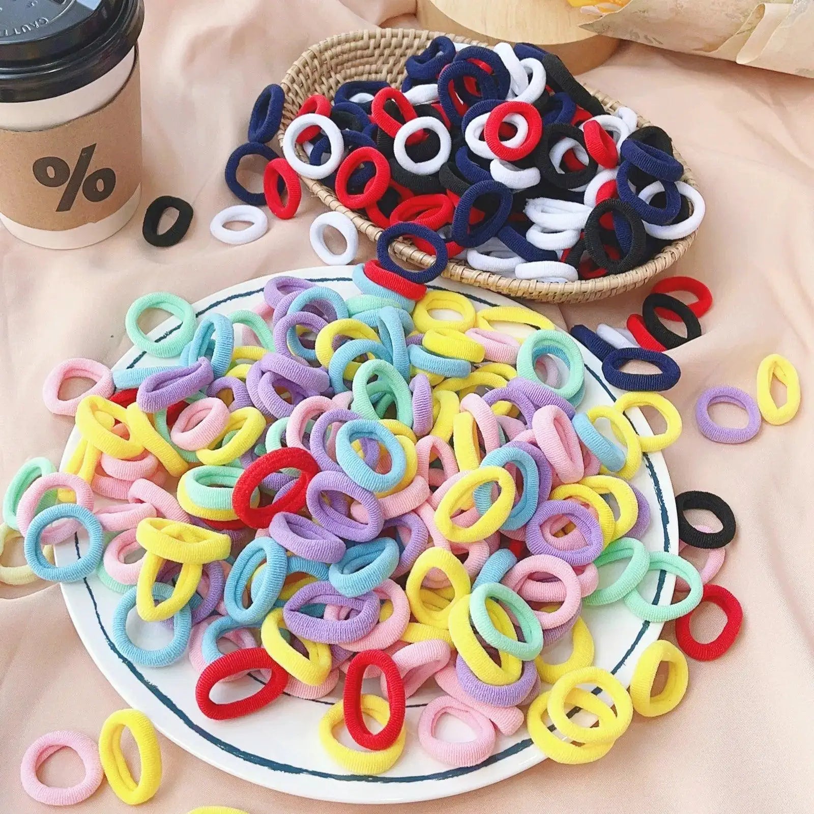Kids Colorful Scrunchie Hair Bands Girls Fashion Accessories