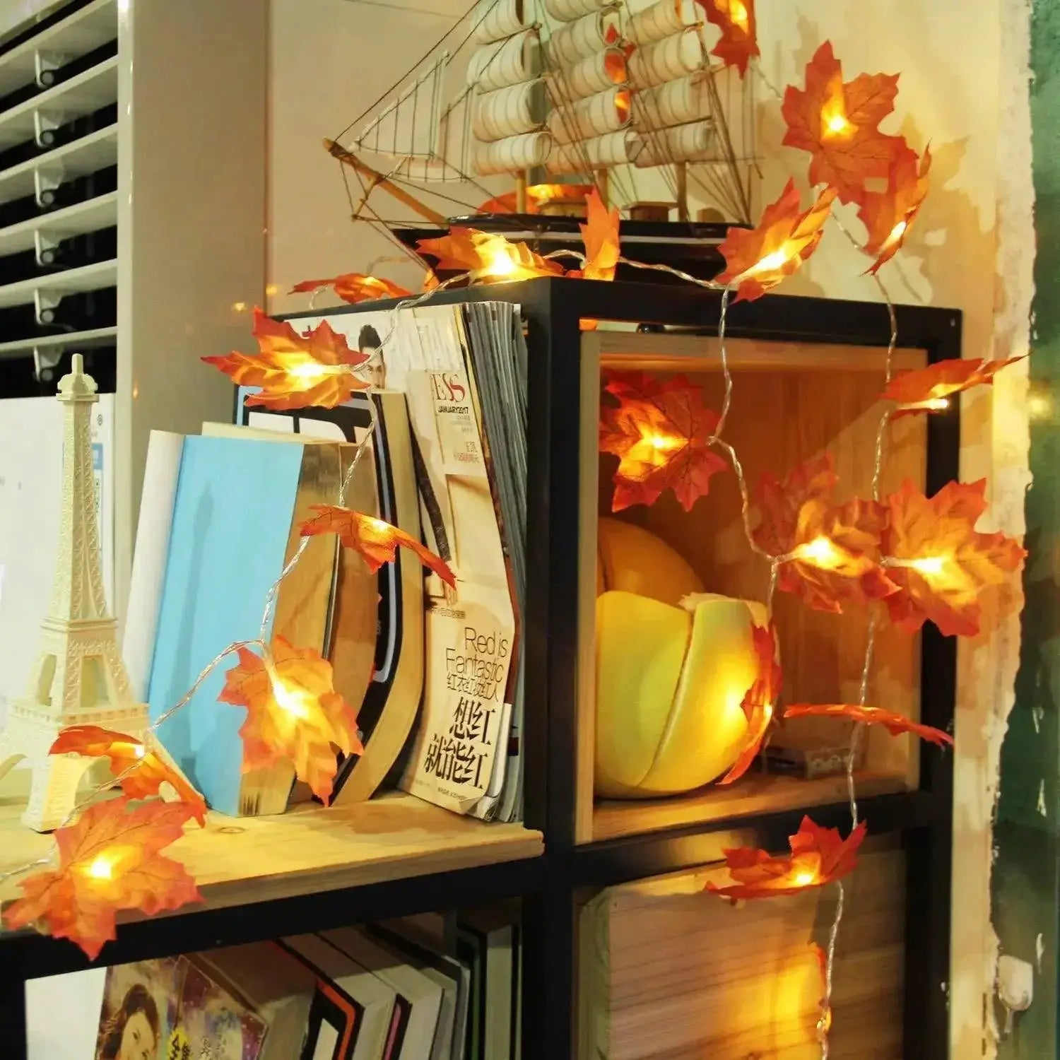 Enchanting Maple Leaf LED String Lights For Cozy Decor