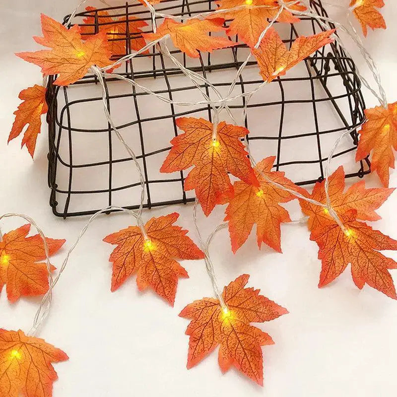 Enchanting Maple Leaf LED String Lights For Cozy Decor