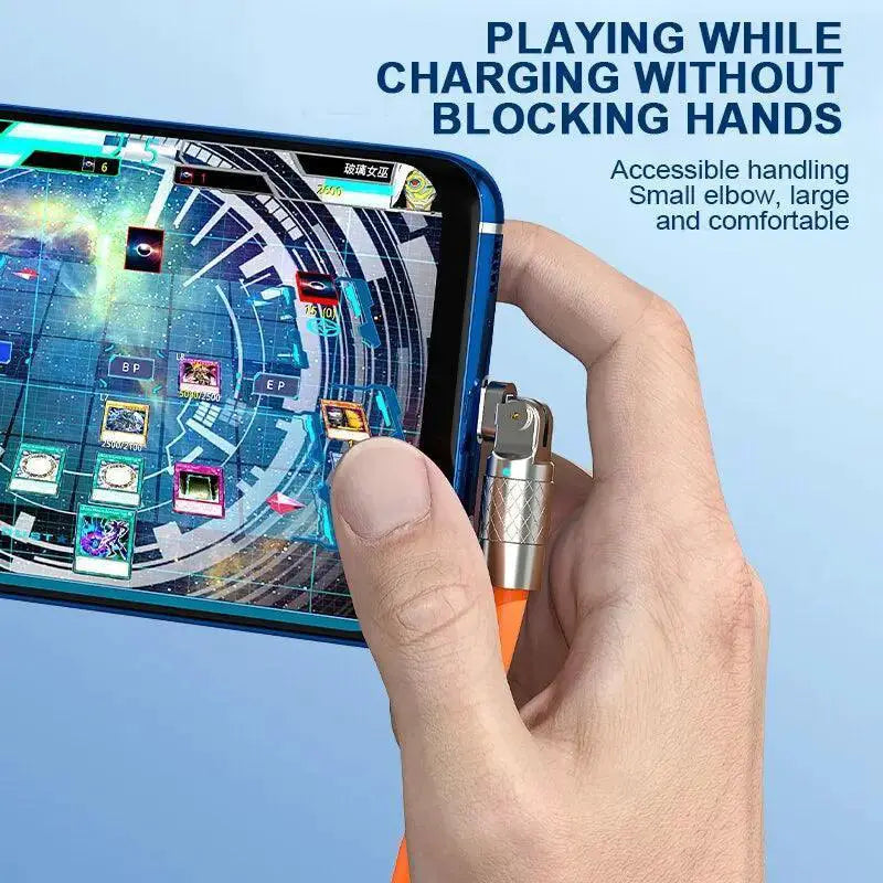 Rotating Fast Charge Cable For Efficient Charging Reach