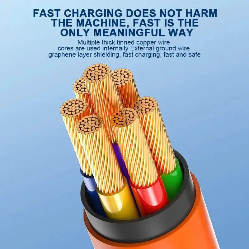 Rotating Fast Charge Cable For Efficient Charging Reach