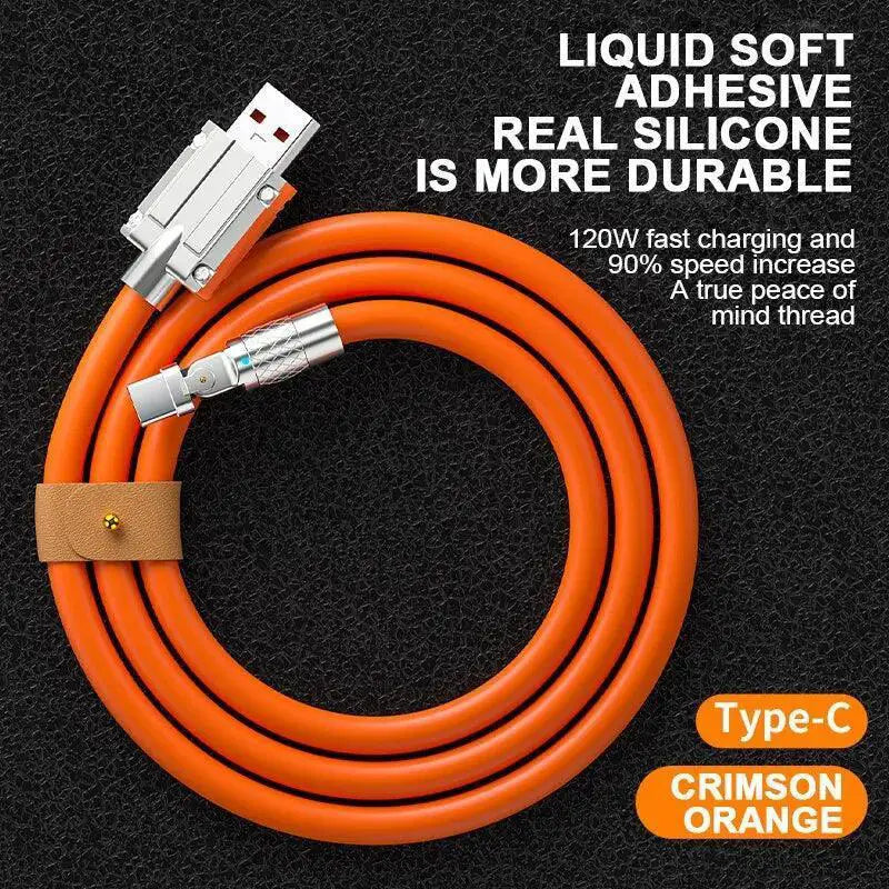 Rotating Fast Charge Cable For Efficient Charging Reach