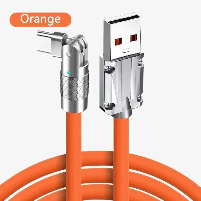Rotating Fast Charge Cable For Efficient Charging Reach