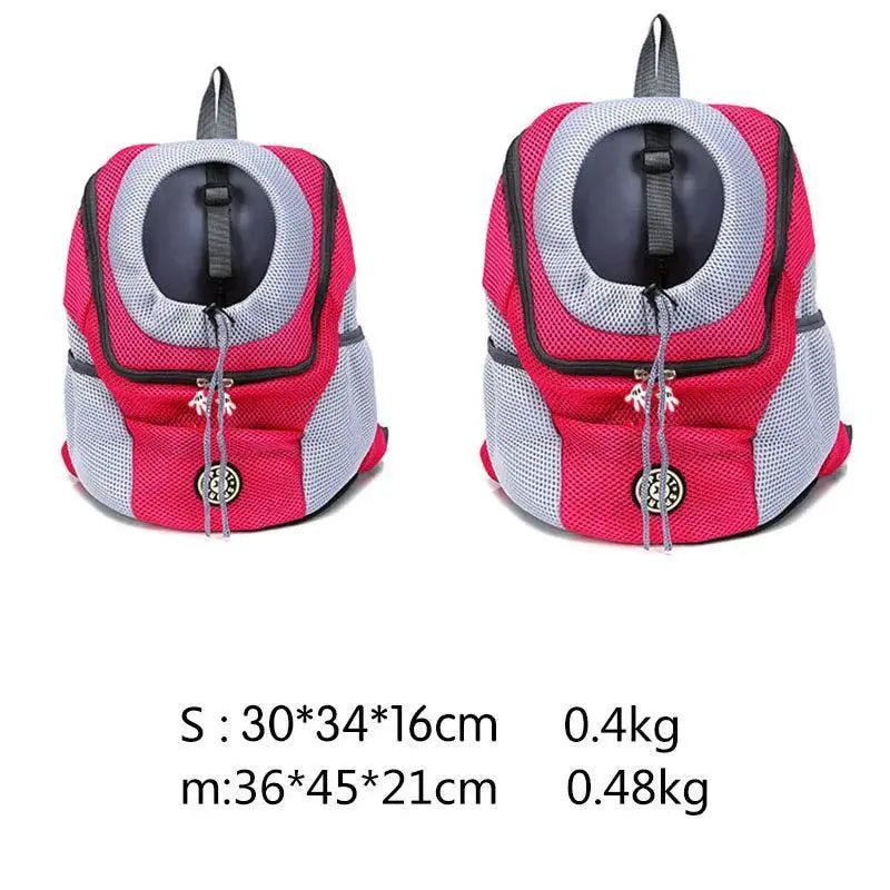 PetVoyage Double Shoulder Pet Carrier Backpack Hands Free