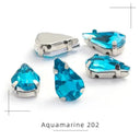 Crystal Drop Rhinestone Sewing Set DIY Glamour Kit 30 Pcs