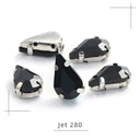 Crystal Drop Rhinestone Sewing Set DIY Glamour Kit 30 Pcs