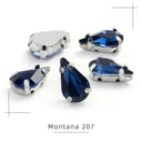 Crystal Drop Rhinestone Sewing Set DIY Glamour Kit 30 Pcs