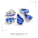 Crystal Drop Rhinestone Sewing Set DIY Glamour Kit 30 Pcs
