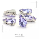 Crystal Drop Rhinestone Sewing Set DIY Glamour Kit 30 Pcs