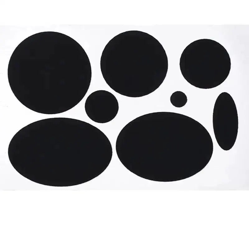 Black Fabric Repair Patches Sewing Solution For Clothing