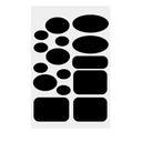 Black Fabric Repair Patches Sewing Solution For Clothing