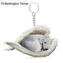 Durable Sleeping Angel Pet Keychain