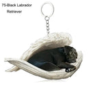 Durable Sleeping Angel Pet Keychain