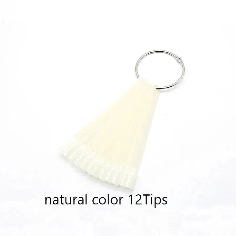 Clear Oval Fan Style False Nail Tips Display Stand Kit Set