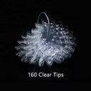 Nail Art Display Kit for Clear Oval Tips