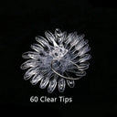 Nail Art Display Kit for Clear Oval Tips