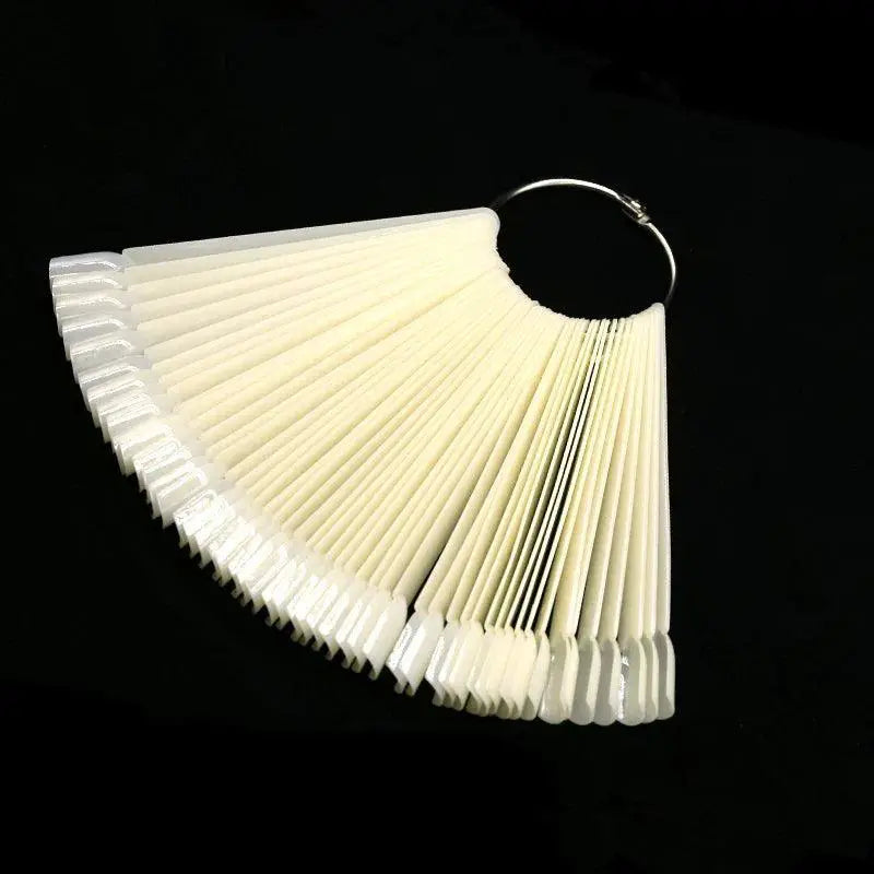 Clear Oval Fan Style False Nail Tips Display Stand Kit Set