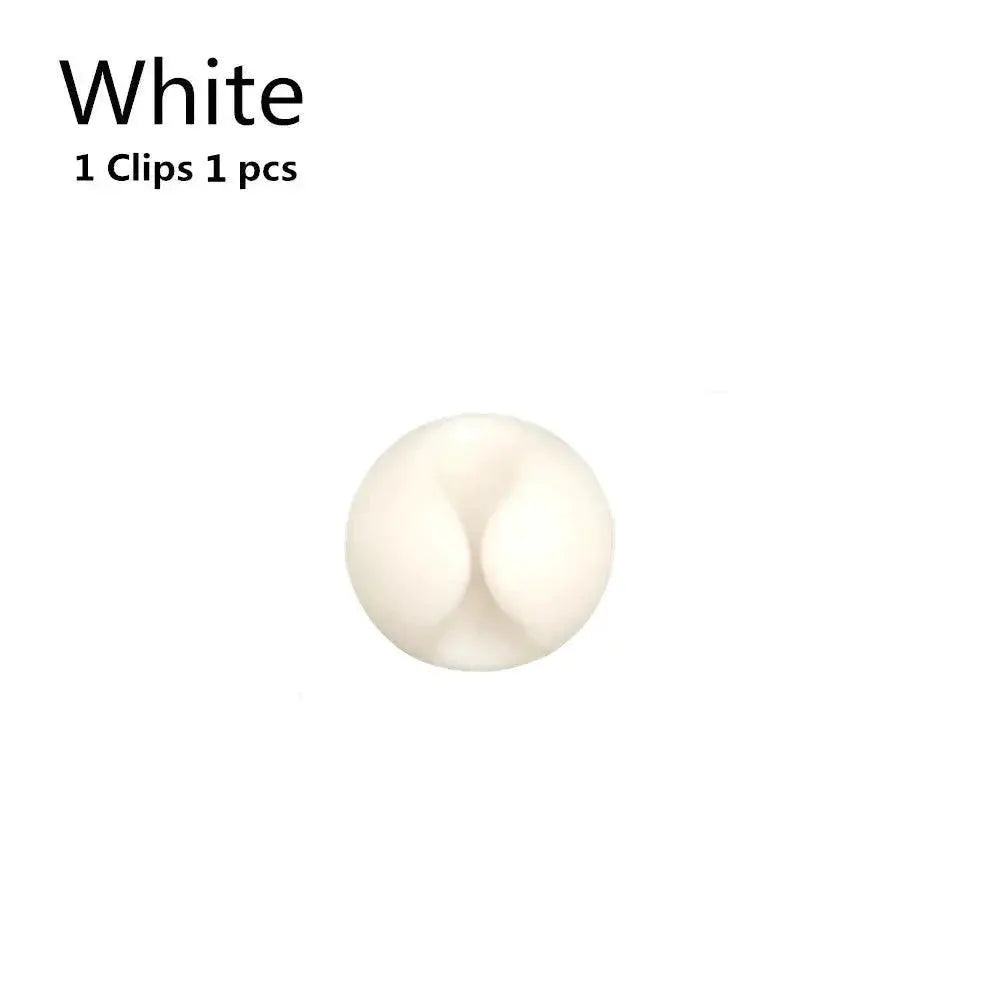 Silicone Cable Organizer With Mouse And Headphone Clips