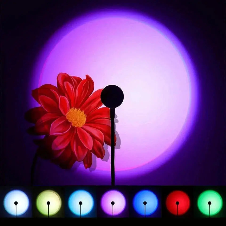 Rainbow Sunset LED Night Light Projector For Any Space