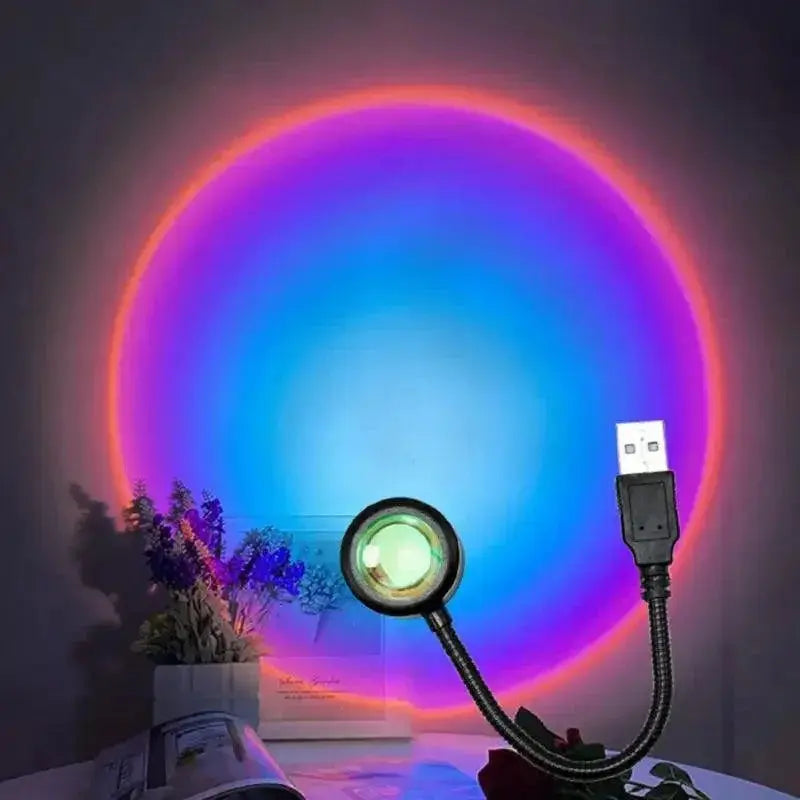 Rainbow Sunset LED Night Light Projector For Any Space