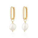 Elegant Silver Pearl Earrings Timeless Luxury Jewelry