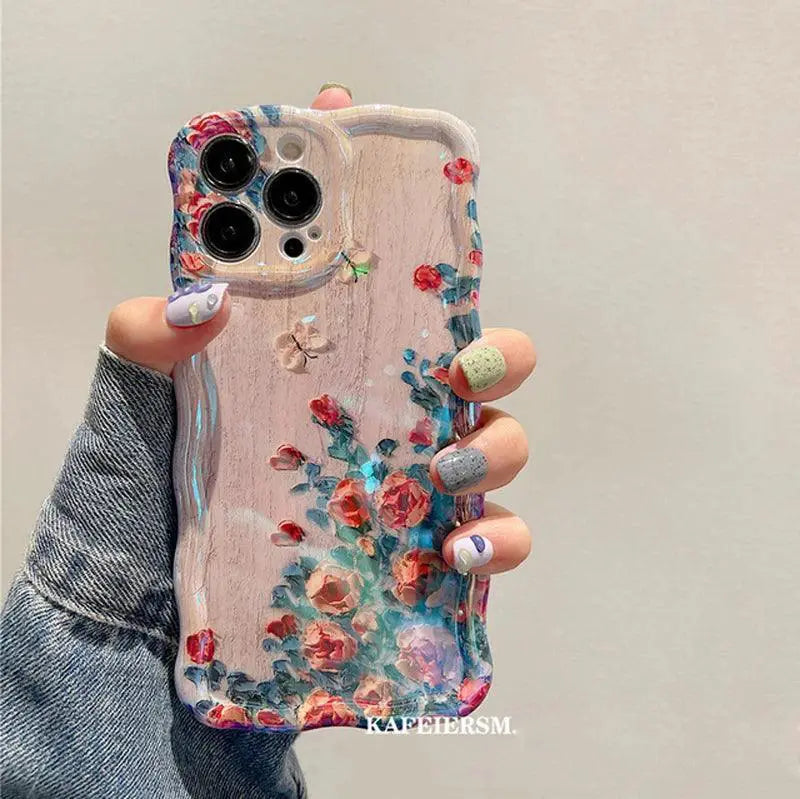 Elegant Floral Shockproof Case For IPhone 14 Pro Max