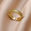 18K Gold Plated Adjustable Ring for Couples