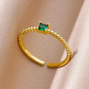 18K Gold Plated Adjustable Ring for Couples