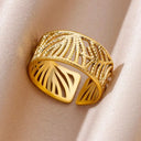 18K Gold Plated Adjustable Ring for Couples