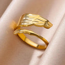 18K Gold Plated Adjustable Ring for Couples