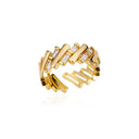 18K Gold Plated Adjustable Ring for Couples
