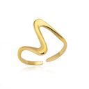 18K Gold Plated Adjustable Ring for Couples