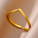 18K Gold Plated Adjustable Ring for Couples