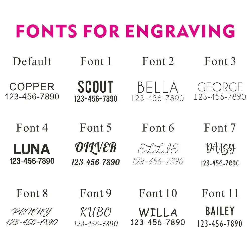 Personalized Nylon Dog Collar With Free Engraving Set