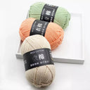 Milk Cotton Yarn Set Vibrant Ultra Soft Knitting Kit