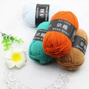Milk Cotton Yarn Set Vibrant Ultra Soft Knitting Kit