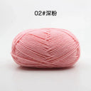 Milk Cotton Yarn Set Vibrant Ultra Soft Knitting Kit