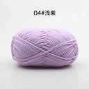 Milk Cotton Yarn Set Vibrant Ultra Soft Knitting Kit