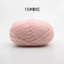 Milk Cotton Yarn Set Vibrant Ultra Soft Knitting Kit