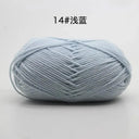 Milk Cotton Yarn Set Vibrant Ultra Soft Knitting Kit