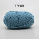 Milk Cotton Yarn Set Vibrant Ultra Soft Knitting Kit