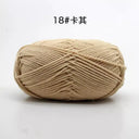 Milk Cotton Yarn Set Vibrant Ultra Soft Knitting Kit