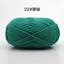 Milk Cotton Yarn Set Vibrant Ultra Soft Knitting Kit