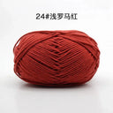 Milk Cotton Yarn Set Vibrant Ultra Soft Knitting Kit