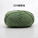 Milk Cotton Yarn Set Vibrant Ultra Soft Knitting Kit