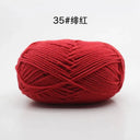 Milk Cotton Yarn Set Vibrant Ultra Soft Knitting Kit