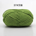Milk Cotton Yarn Set Vibrant Ultra Soft Knitting Kit